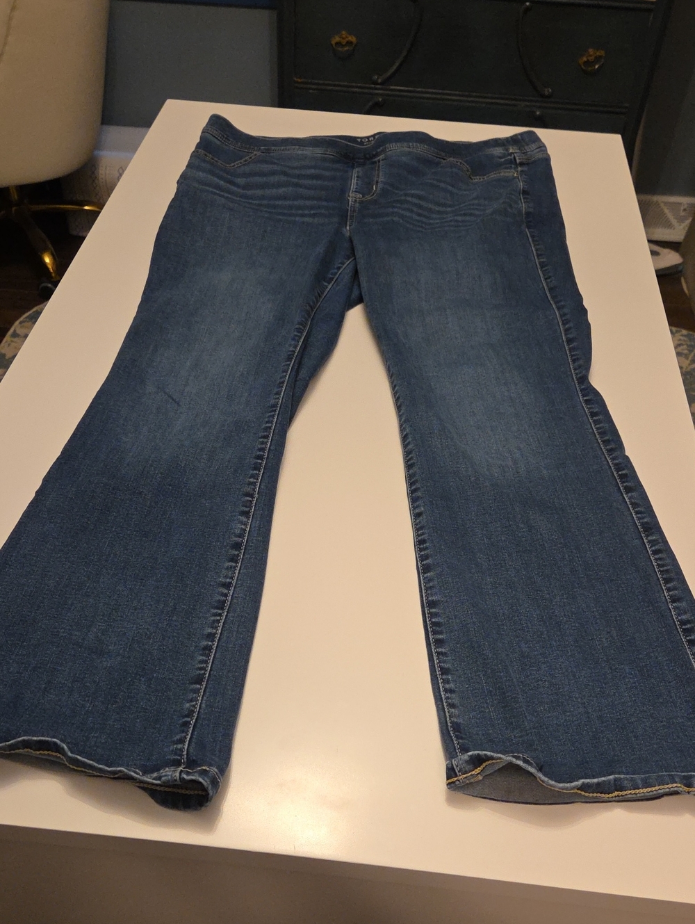 Classic Blue Flare Jeans - Wide Leg Women's Denim